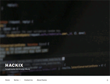 Tablet Screenshot of hackix.com